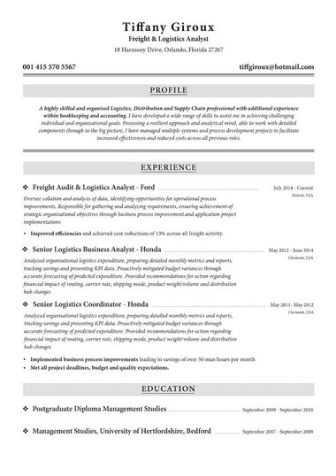 Modello di curriculum Semplici – Traditional